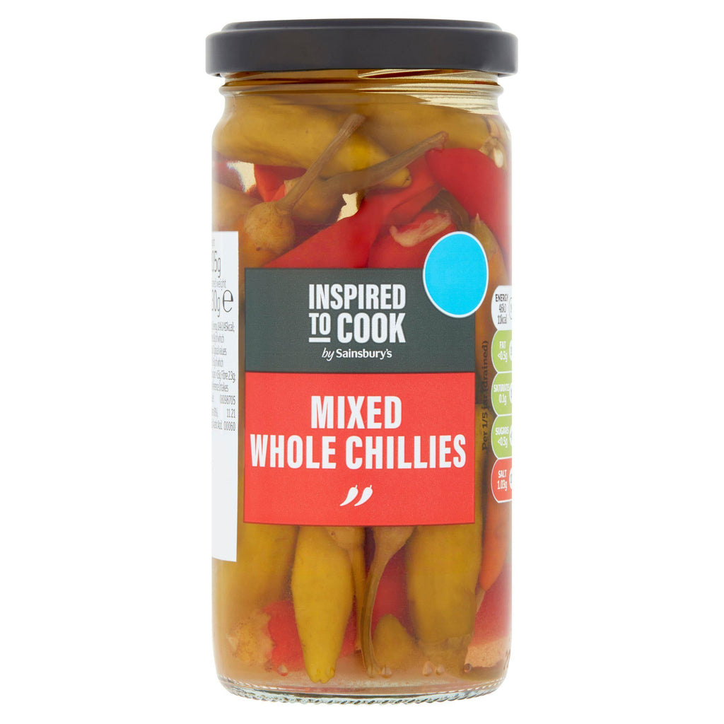 Sainsbury's Mixed Whole Chillies, Inspired to Cook 205g (130g*)