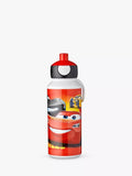 Mepal Disney Cars Leakproof Pop-Up Drinks Bottle, 400ml, Red/Multi