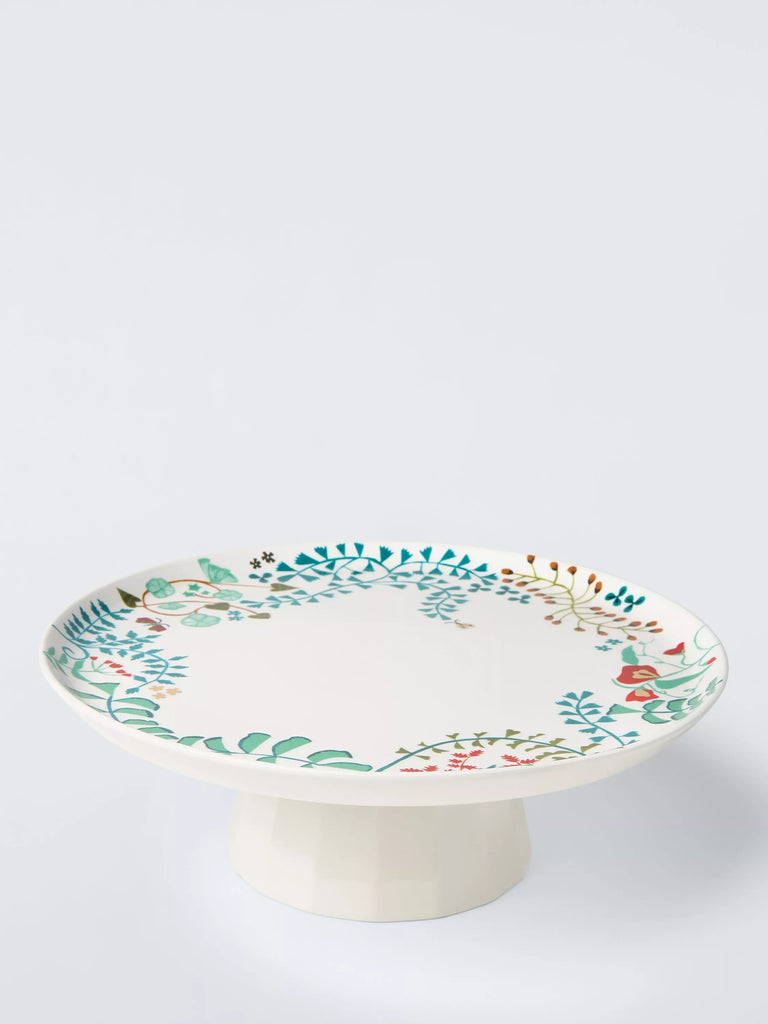 John Lewis Ulla Floral Fine Cake Stand, 30cm