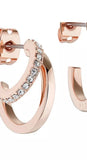 Ted Baker Helias Crystal Double Hoop Earrings