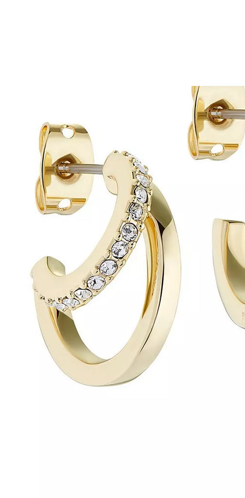 Ted Baker Helias Crystal Double Hoop Earrings