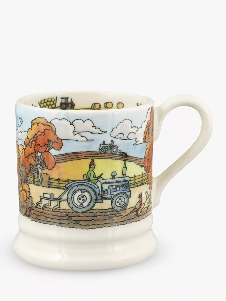 Emma Bridgewater Baling & Ploughing Half Pint Mug, 300ml, Multi