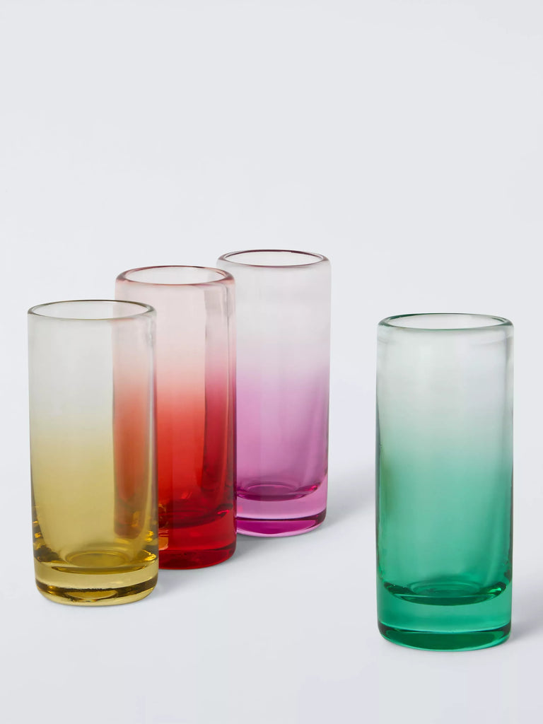 John Lewis Ombre Shot Glasses, Set of 4, 65ml, Multi