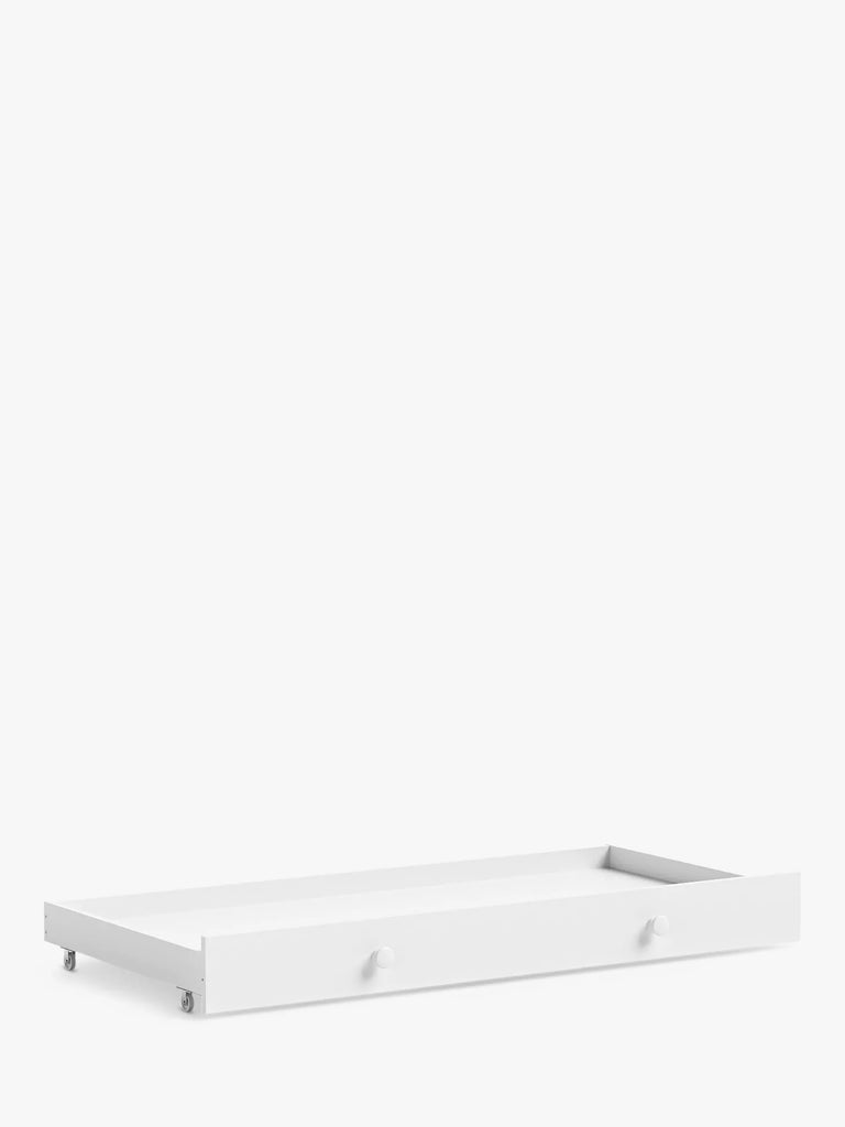 Little Acorns Traditional Sleigh Mini Cot Underbed Drawer, White