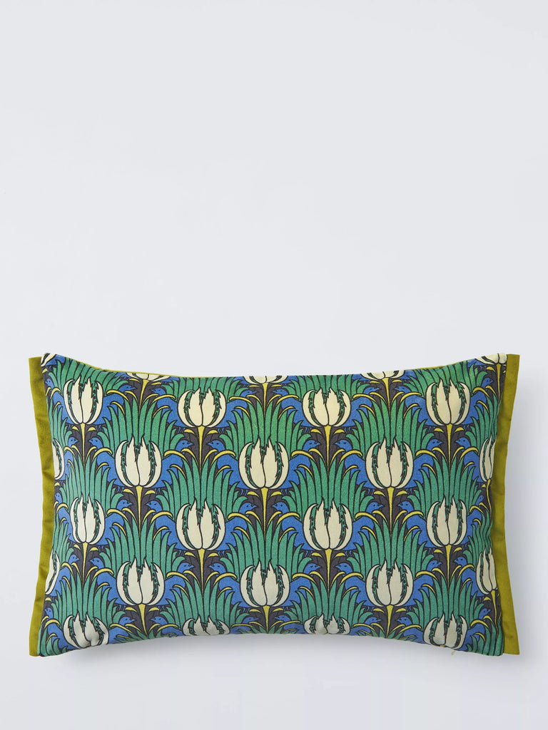 Morris & Co. Tulip and Bird Velvet Cushion