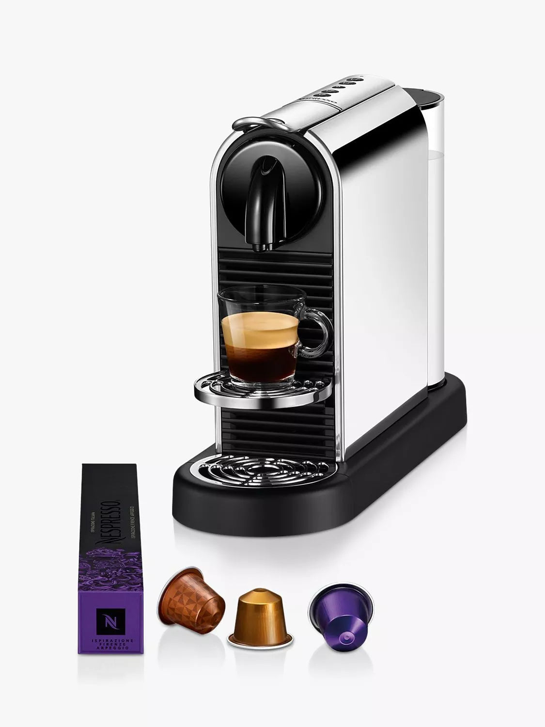 Nespresso CitiZ Platinum Coffee Machine by Magimix, Chrome - McGrocer