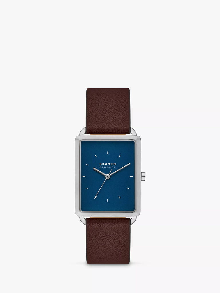 Skagen Men's Hagen Leather Strap Watch