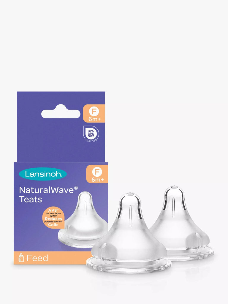 Lansinoh Natural Wave Fast Flow Teats, Pack of 2