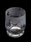 Dartington Crystal Aspect Fly Fishing Etched Glass Tumbler 350Ml Clear