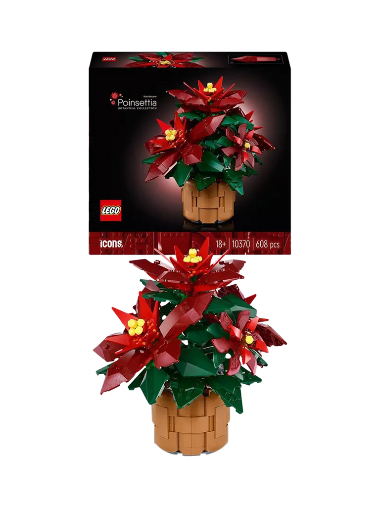 LEGO Icons 10370 Poinsettia Flower Decor Building Set