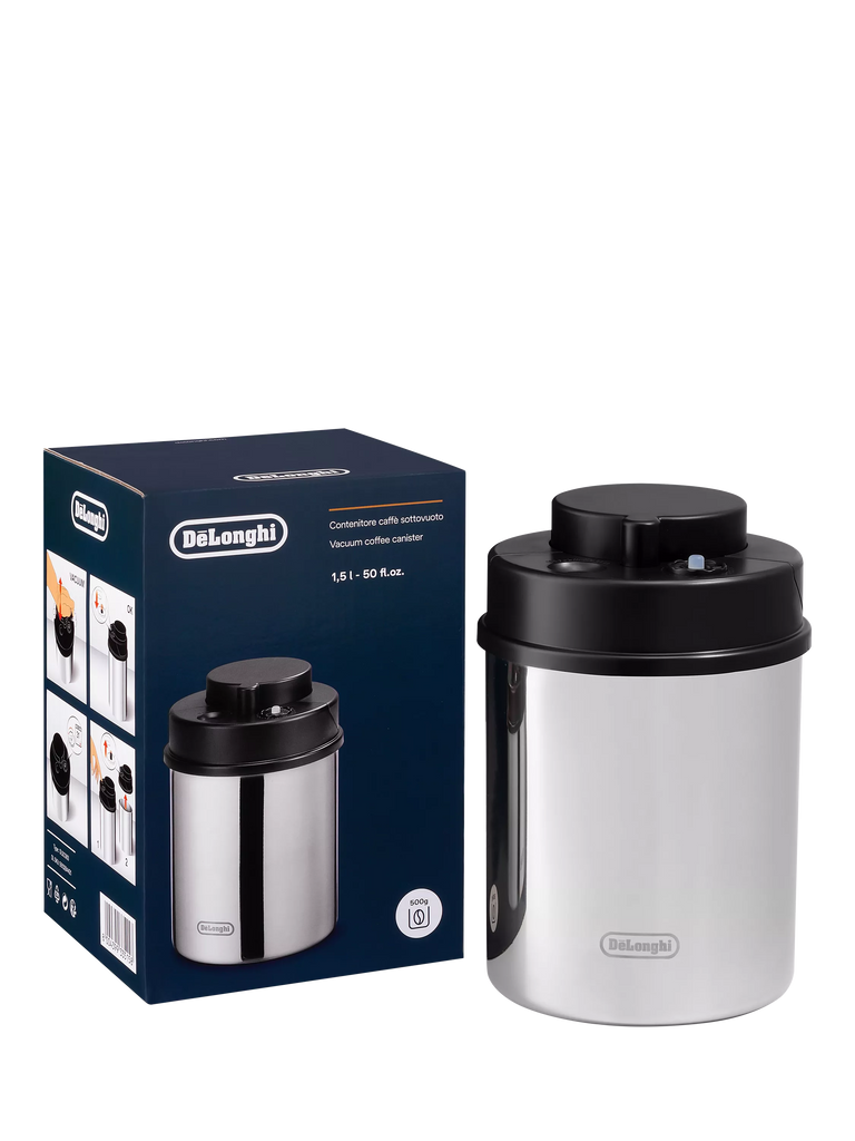 De'Longhi DLSC063 Vacuum Coffee Canister, Grey