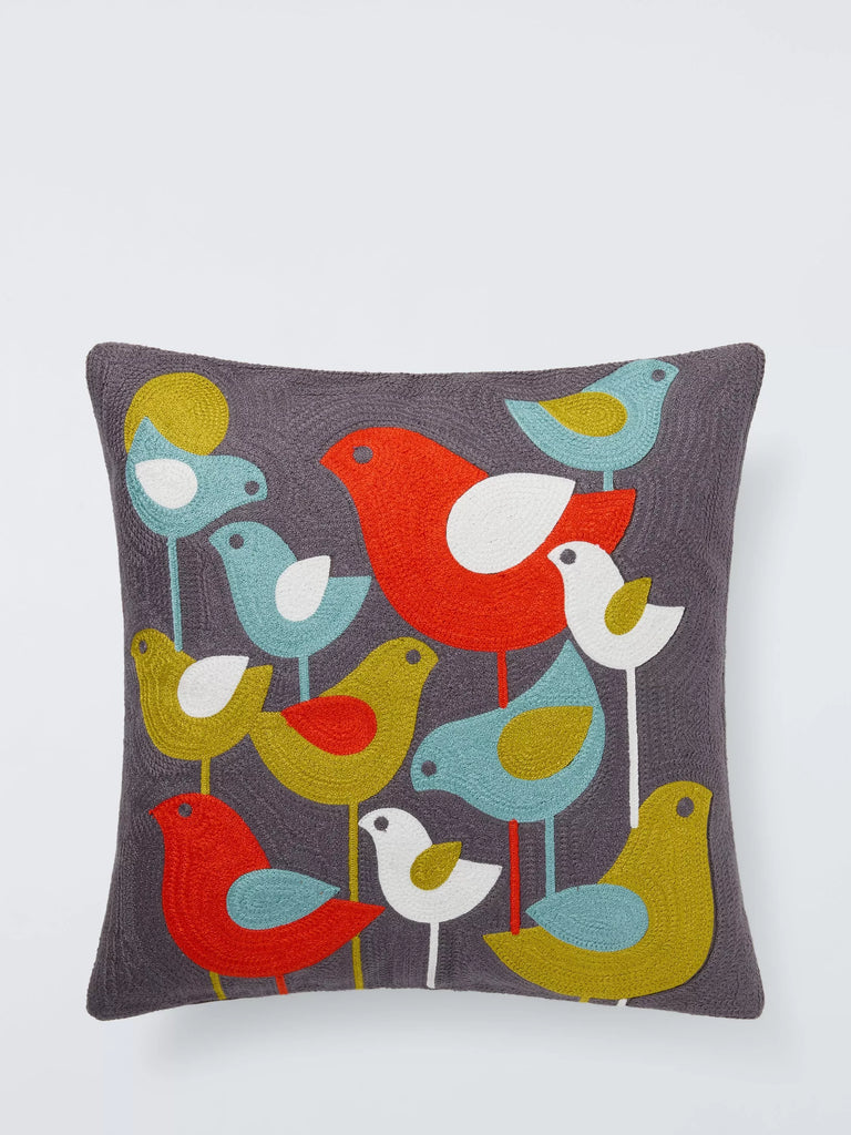 John Lewis Koltrast Bird Cushion, Multi