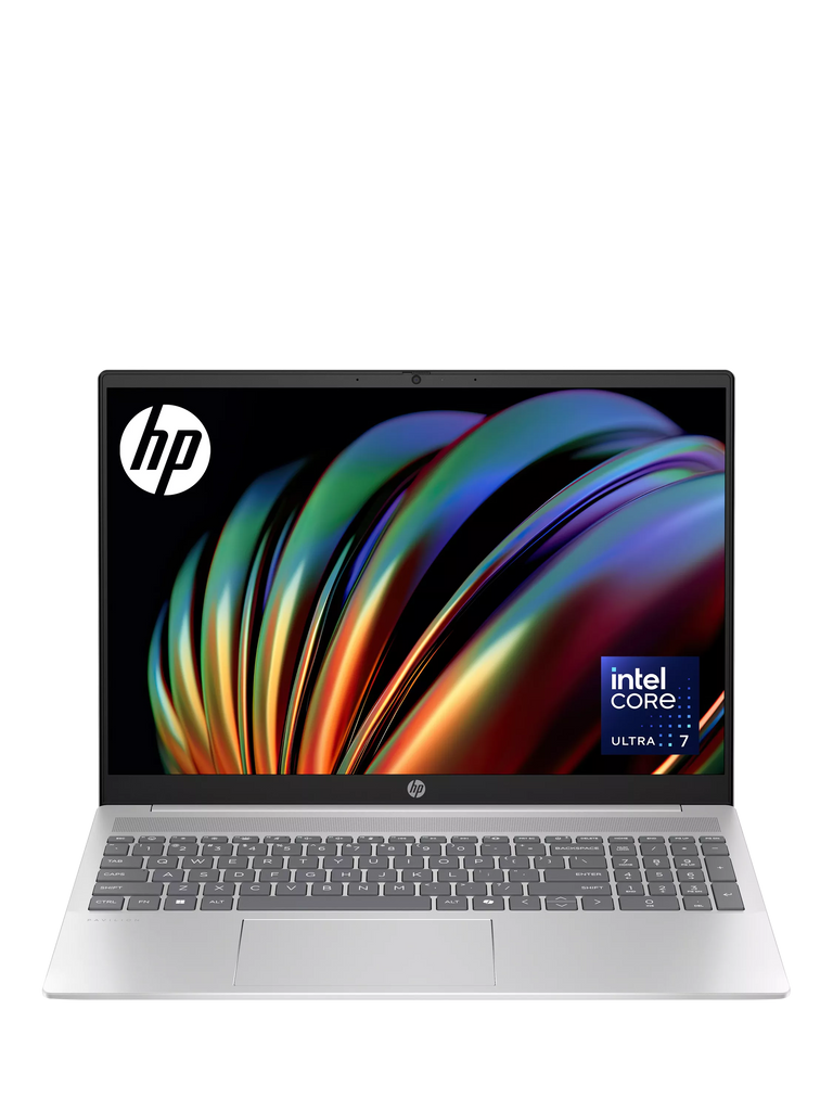 HP Pavilion 16-af0002na Laptop, Intel Core Ultra 7 Processor, 16GB RAM, 1TB SSD, 16” WUXGA, Natural Silver