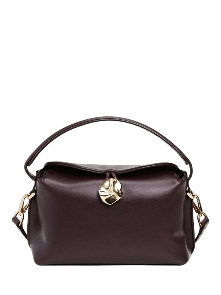 Flattered Hanna Leather Cross Body Bag, Burgundy