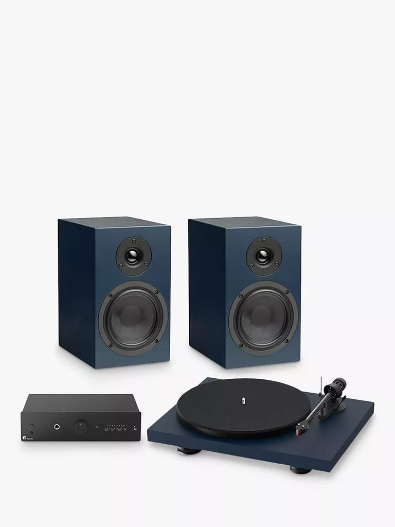 Pro-Ject Colourful Audio System with Debut Carbon EVO Turntable, MaiA S3 Amplifier & Speaker Box 5 S2 Speakers