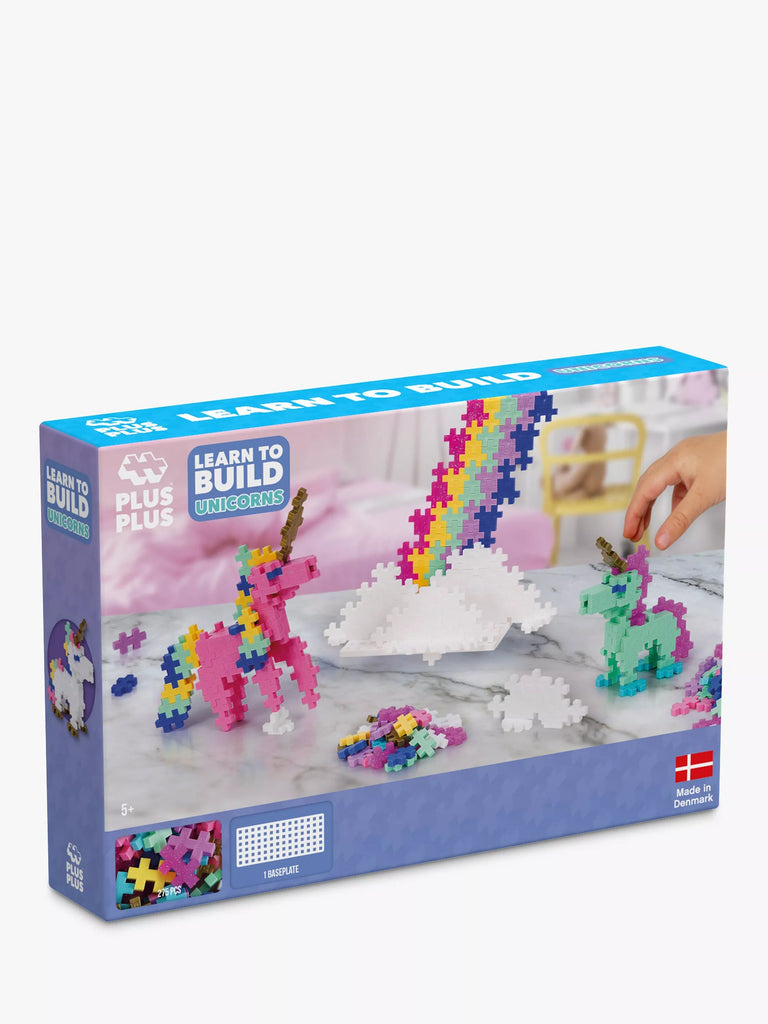 Plus-Plus Learn to Build Unicorns, 275 Pieces