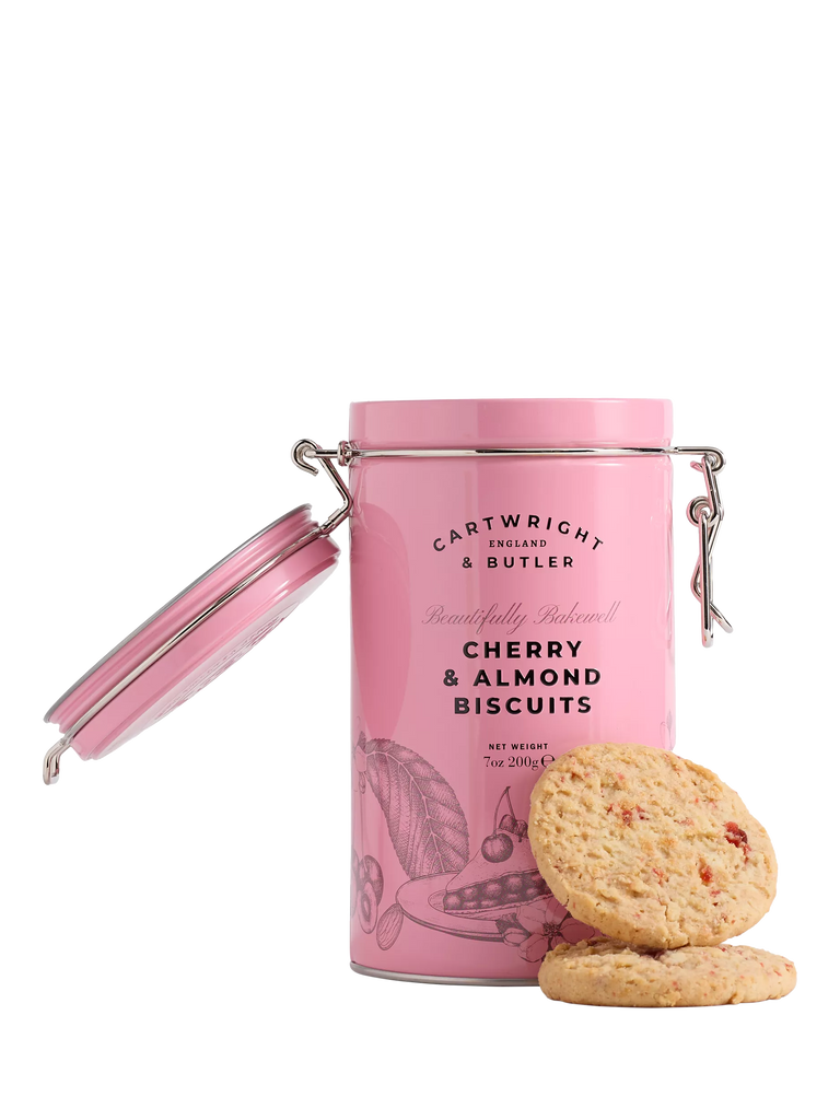 Cartwright & Butler Cherry & Almond Biscuits in Tin, 200g