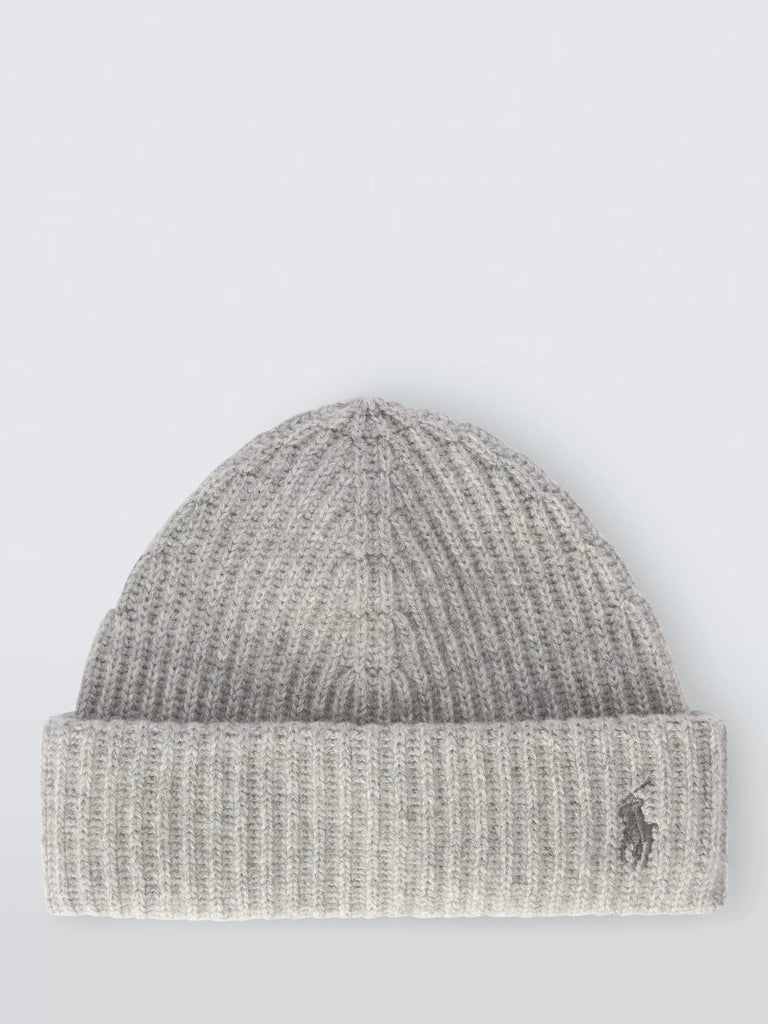 Polo Ralph Lauren Lux Ribbed Beanie Hat, Andover Htr