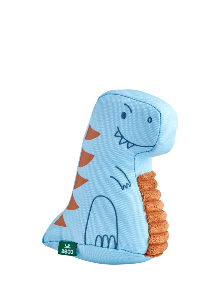 Beco Pets Medium Dino Pet Toy, Blue