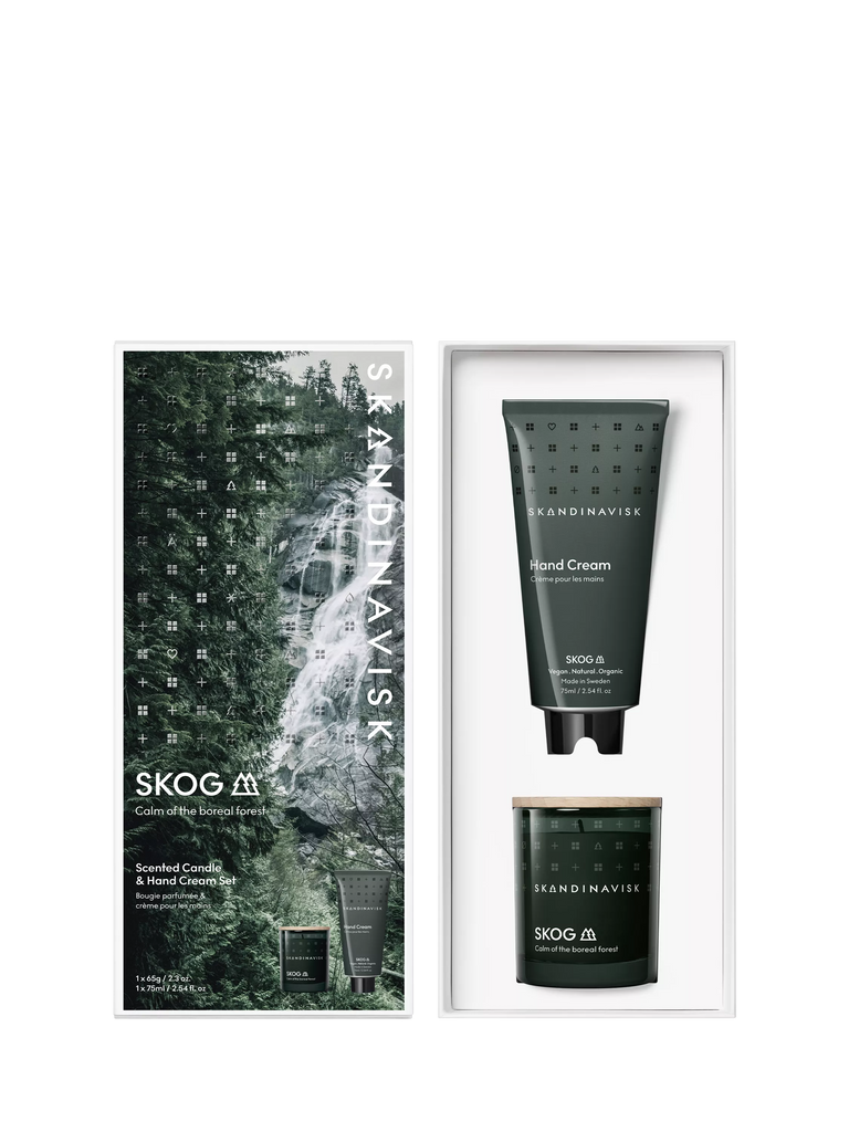 SKANDINAVISK Skog Scented Candle & Hand Cream Gift Set