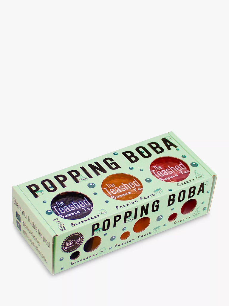 The Tea Shed Bubble Tea Popping Boba, 3x 150g