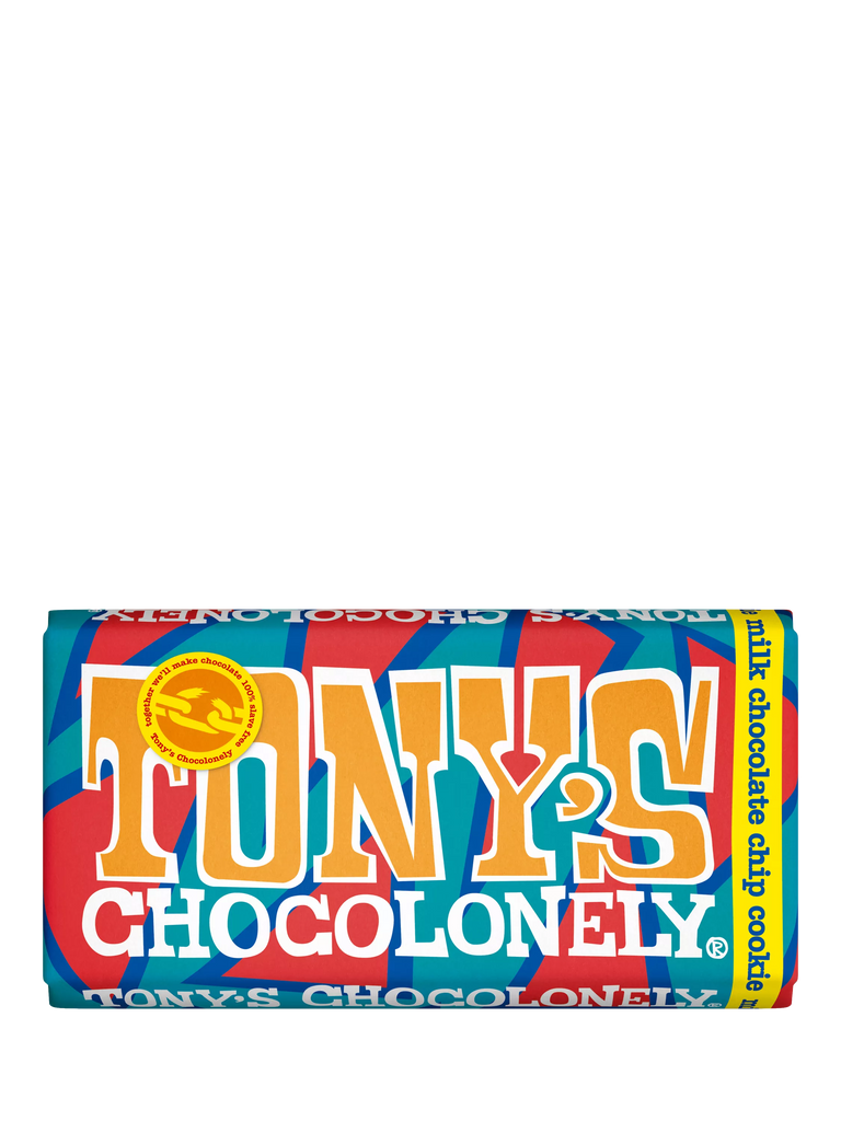 Tony's Chocolonely Milk Choc Chop Cookie Bar, 180g