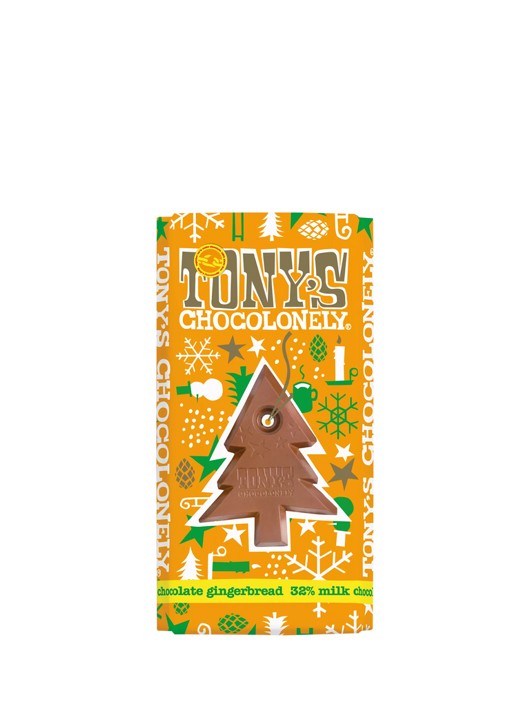 Tony's Chocolonely Milk Chocolate Gingerbread Bar, 180g