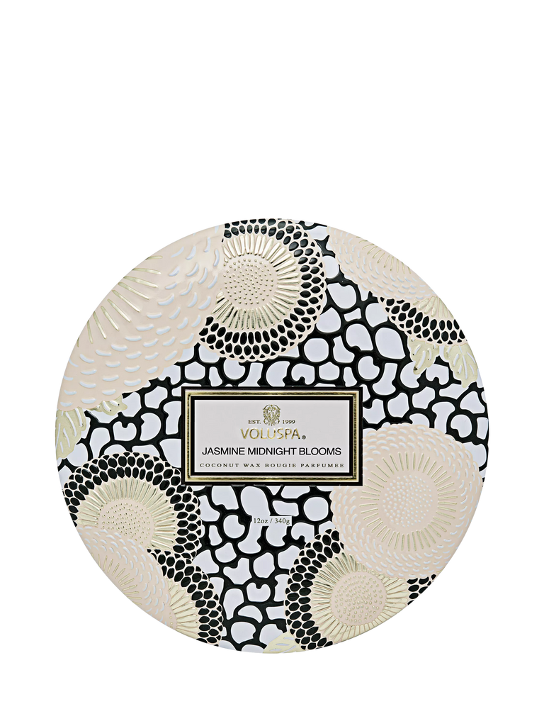 Voluspa Jasmine Mid Bloom Three Wick Scented Candle, 340g