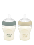 Vital Baby Nurture Breast-Like Bottle, Pack of 2, 240ml, Multi