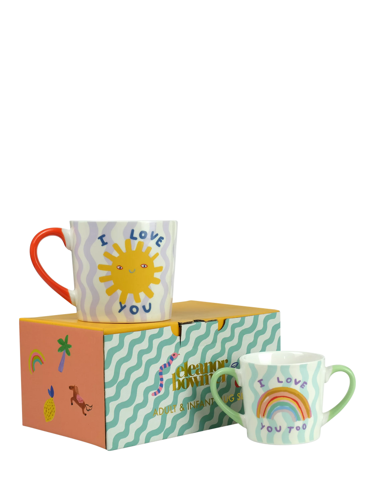 Eleanor Bowmer Adult and Infant Mugs Gift Set, Multi