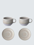 Like By Villeroy Boch Perlemor Porcelain Espresso Cup Saucer Set Of 2 60Ml Sand