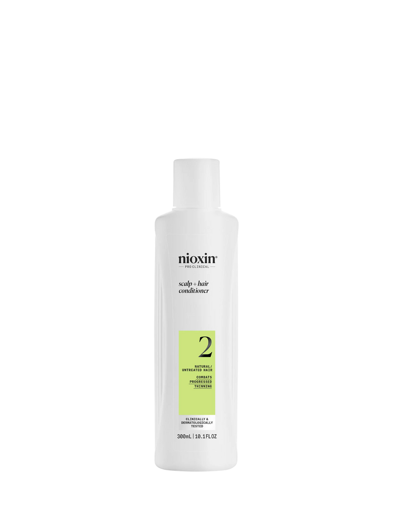 Nioxin Pro Clinical System 2 Scalp + Hair Thickening Conditioner for Natural Hair with Progressed Thinning, 300ml