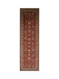 Gooch Oriental Supreme Kazak Runner Rug, Red, L259 x W80 cm