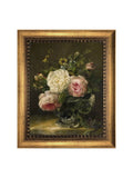 Brookpace Lascelles 'Still Life of Flowers in Vase' Framed Canvas Print, 64 x 54cm