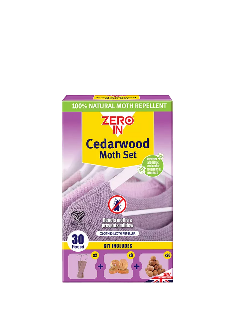 Zeroin Cedarwood Moth Repellent Set