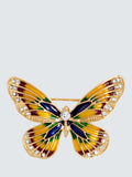 Jon Richard Gold Plated Butterfly Brooch Gold
