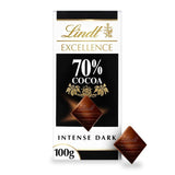 Lindt Excellence 70% Cocoa Dark Chocolate Bar   100g GOODS M&S   