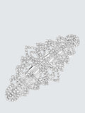 Jon Richard Crystal Diamante Hair Barrette Silver