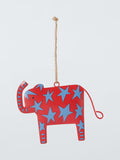 Worldly Treasures Metal Elephant Tree Decoration