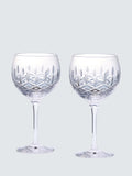 Royal Doulton Ashmere Cut Crystal Glass Gin Balloon Glass Set Of 2 470Ml Clear
