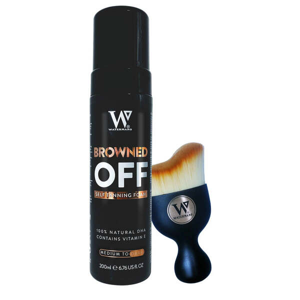 Watermans Browned off Tan Foam Medium to Dark - Free Brush GOODS Superdrug   