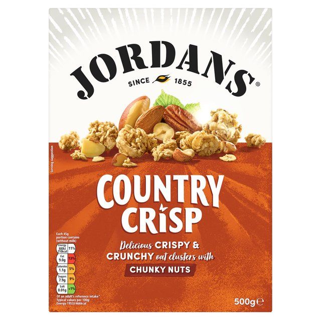 Jordans Country Crisp Chunky Nut Breakfast Cereal   500g