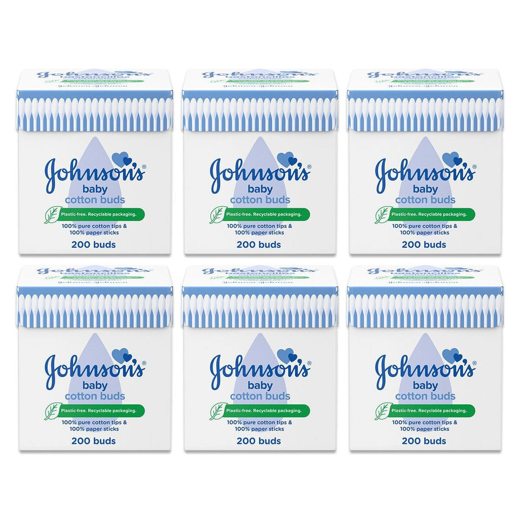 Johnson's Cotton Buds, 6 x 200 Pack