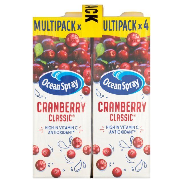 Ocean Spray Cranberry Classic Juice Drink   4 x 1L