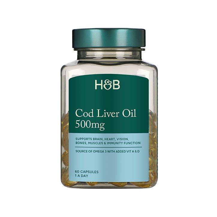 Holland &amp; Barrett Pure Cod Liver Oil 1000mg 120 Capsules