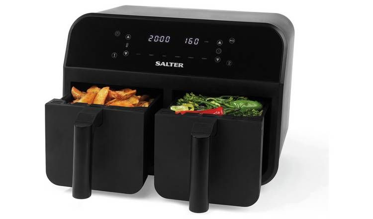 Salter Dual EK4750BLK 7.4L Air Fryer - Black GOODS Argos