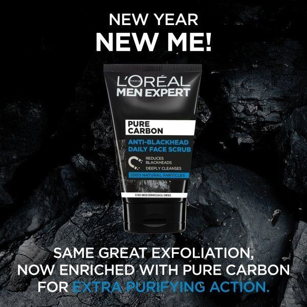 L'Oreal Men Expert Charcoal Face Scrub Exfoliator 100ml