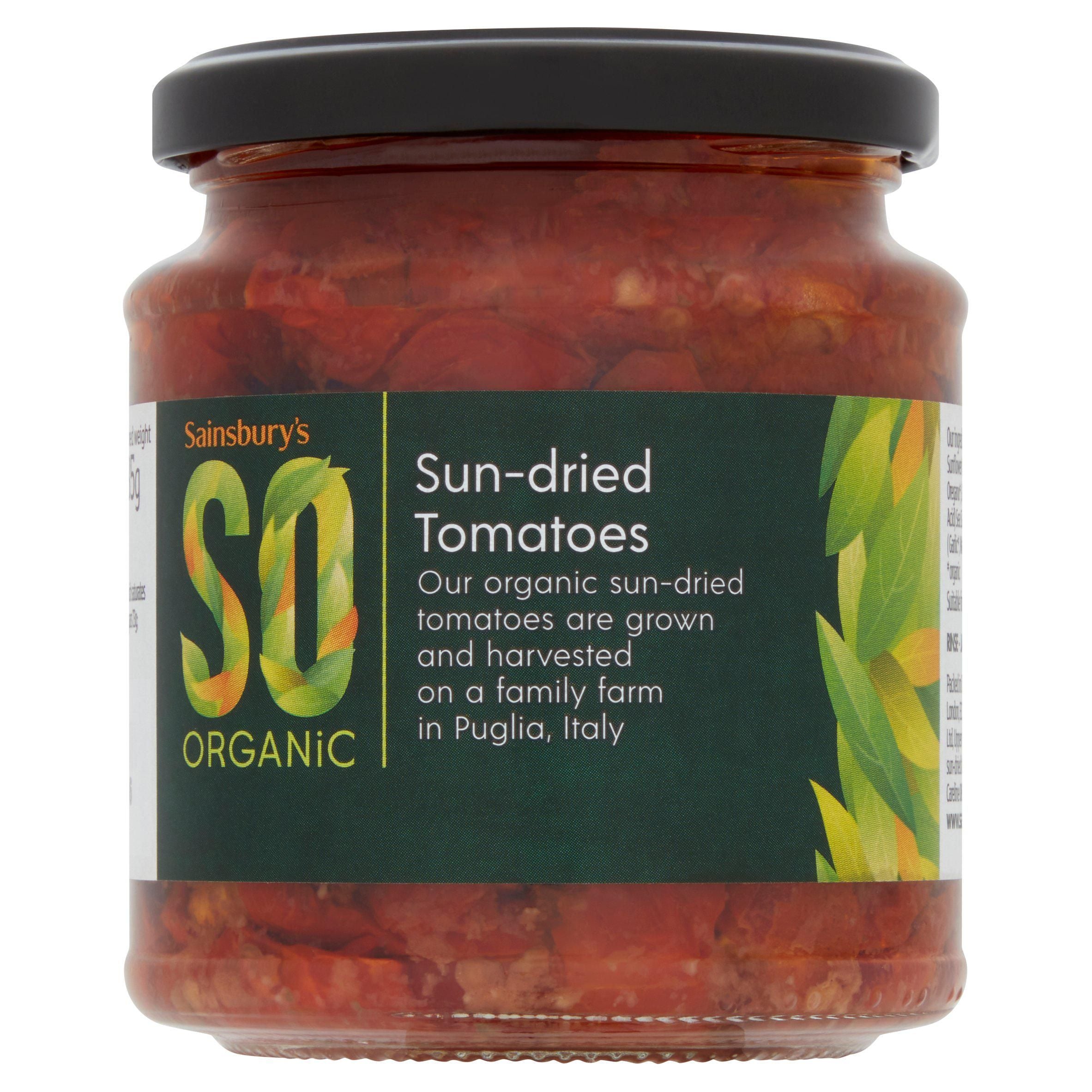 Sainsbury's Sun Dried Tomatoes, SO Organic 280g (185g*) GOODS Sainsburys   