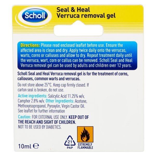 Scholl Verruca Wart Seal & Heal Removal Gel Treatment