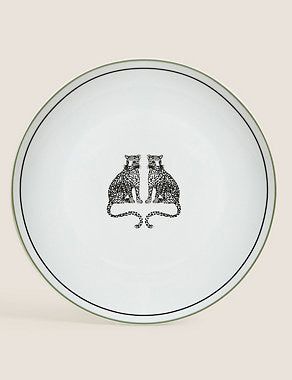 12 Piece Leopard Dinner Set